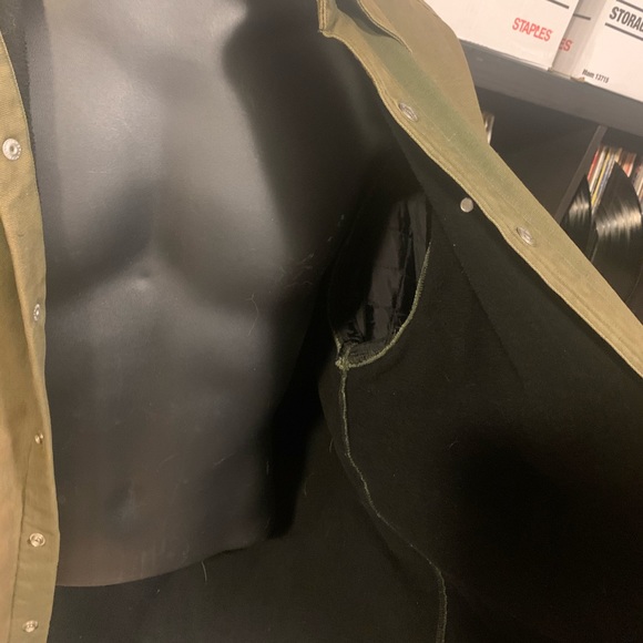 Green Redhead Button Down Fleece Lined Jacket - Picture 3 of 5